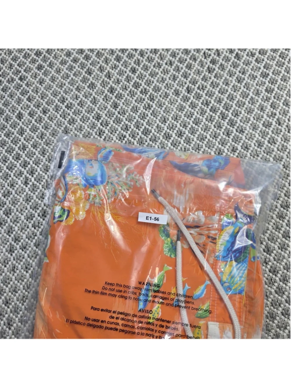 Polo Ralph Lauren Swim Trunks Mens L Orange Tropical Fish Coral Board Shorts